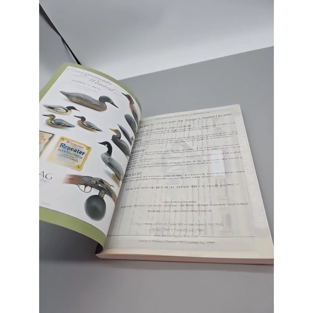 Amoskeag Firearms Auction Catalog Booklet March 28 2009 Excellent